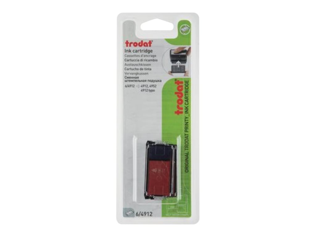 Cassette Encreur Trodat Bicolore Bleu-Rouge - Rechange Pour Tampons