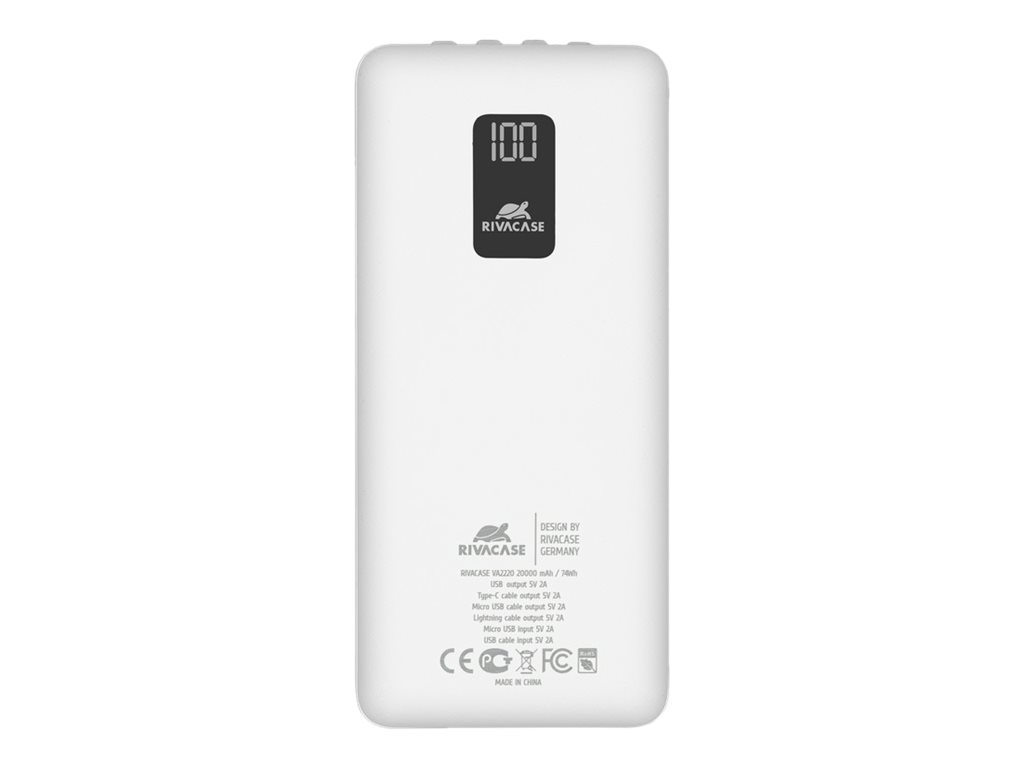 Batterie de secours: VA2220 (20000 mAh) white, batterie de secours