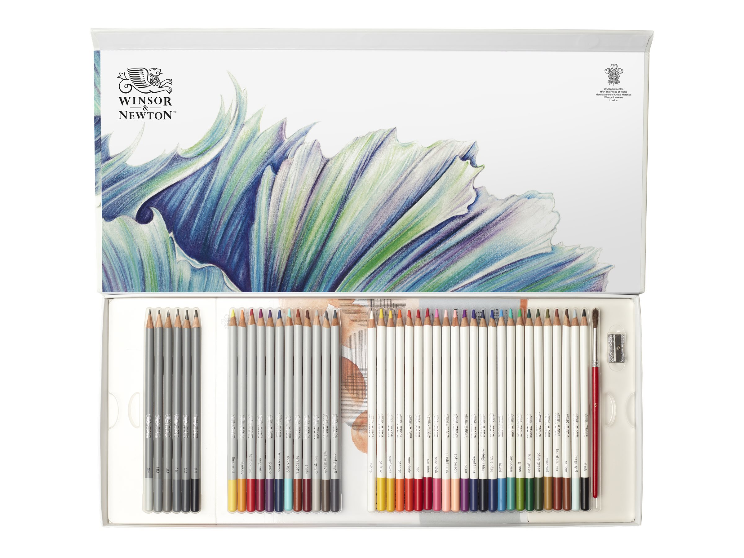Winsor & Newton Studio Collection - Coffret de 42 crayons techniques mixtes  - couleurs assorties Pas Cher | Bureau Vallée