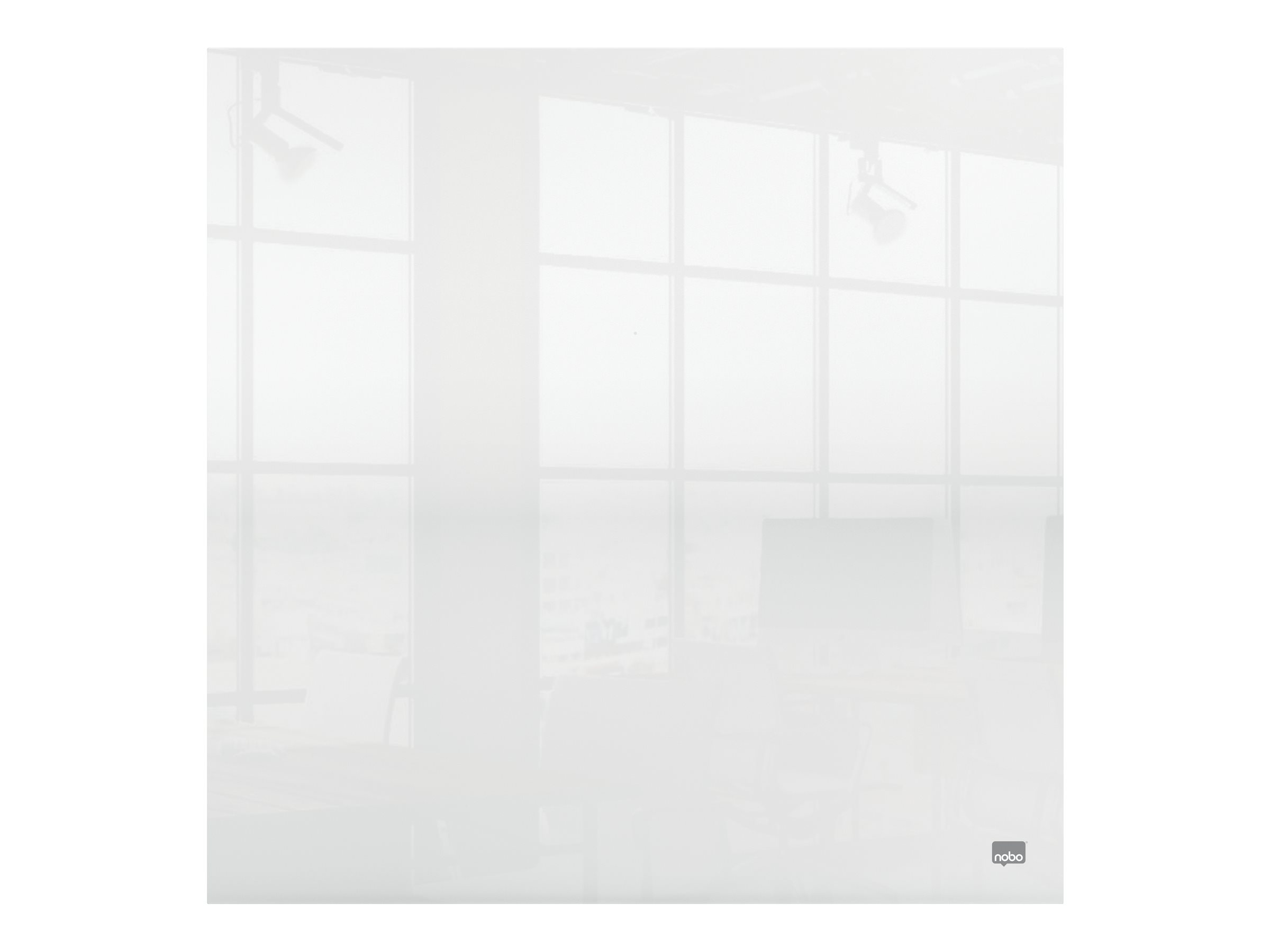 Nobo - Mini tableau blanc de bureau ou mural - 45 x 45 cm - effaçable à sec  - acrylique transparent Pas Cher