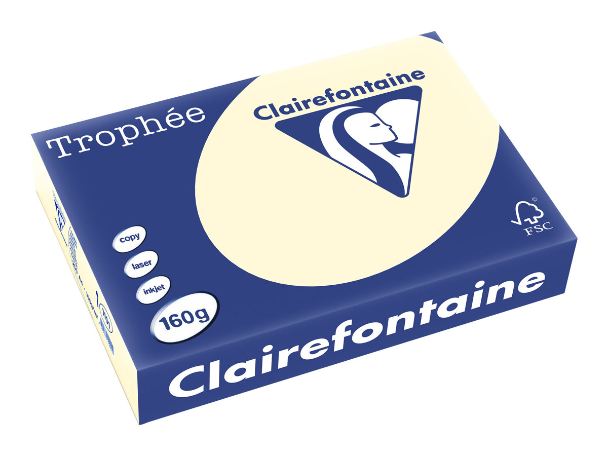 Clairefontaine - Papier Couleur - A4 - 160 g/m² - 250 feuilles