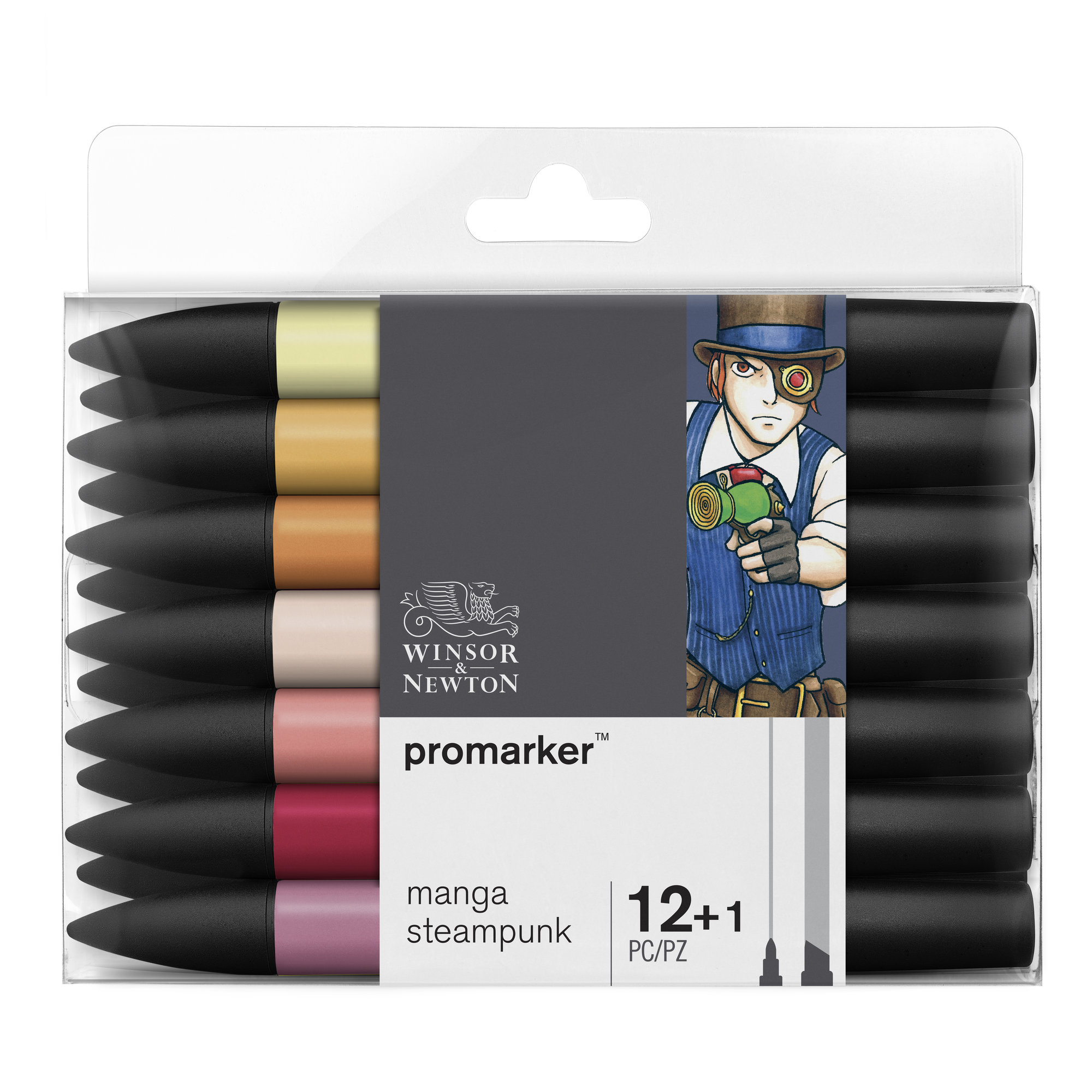 ProMarker - Pack de 13 marqueurs double pointe - manga steampunk
