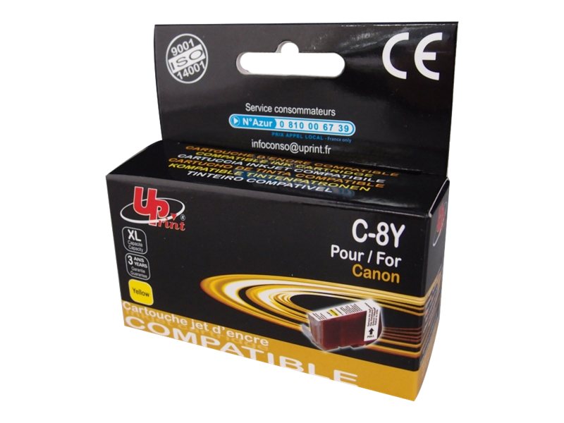 Cartouche compatible Canon CLI-8 - jaune - UPrint C.8Y  