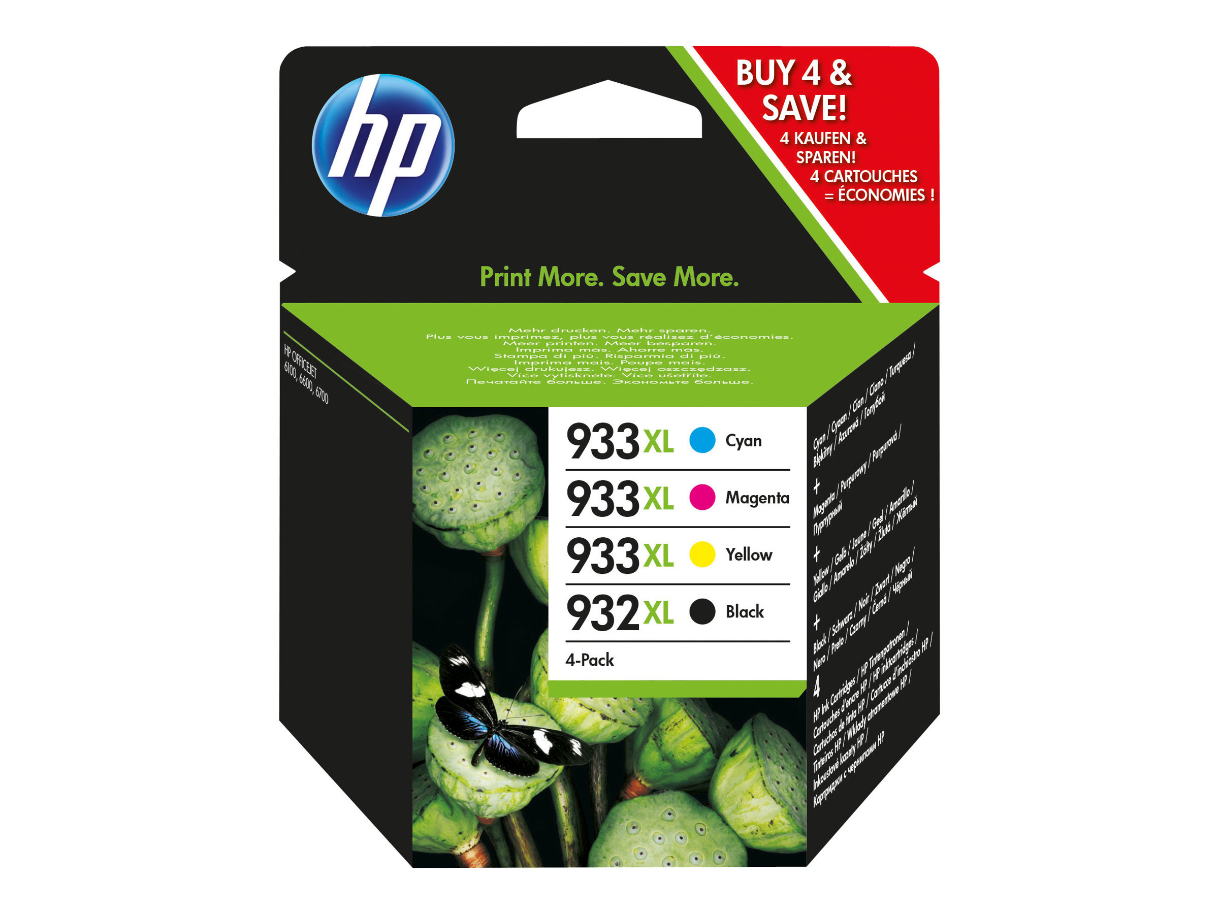 HP 932XL/933XL - Pack de 4 - noir et 3 couleurs - cartouche d