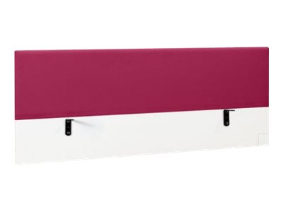 Écran de séparation pour bureau SUNDAY - L120 x H60 - tissu framboise