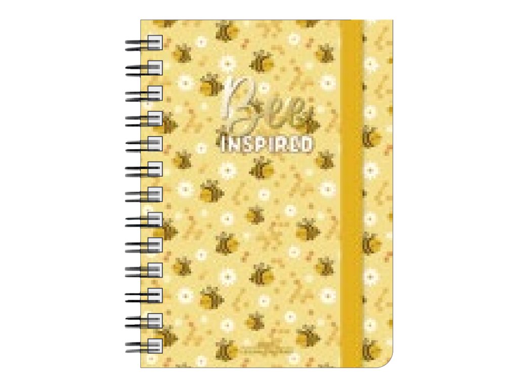Agenda De Poche 2026 IDENA - Format 13x21 Cm, 1 Semaine Sur 1 Page - Couverture Kraft Floral - Avec élastique Et Poche