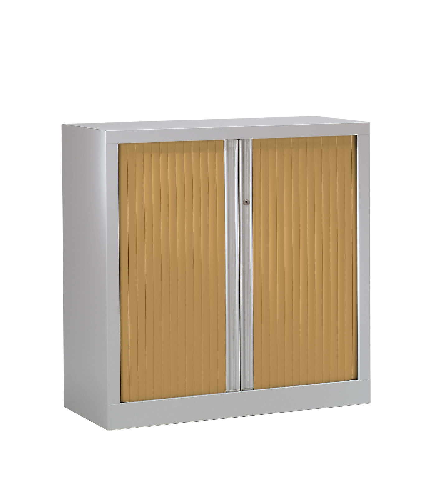 Armoire monobloc à rideaux ETIC 100 x 120 cm aluminium / imitation