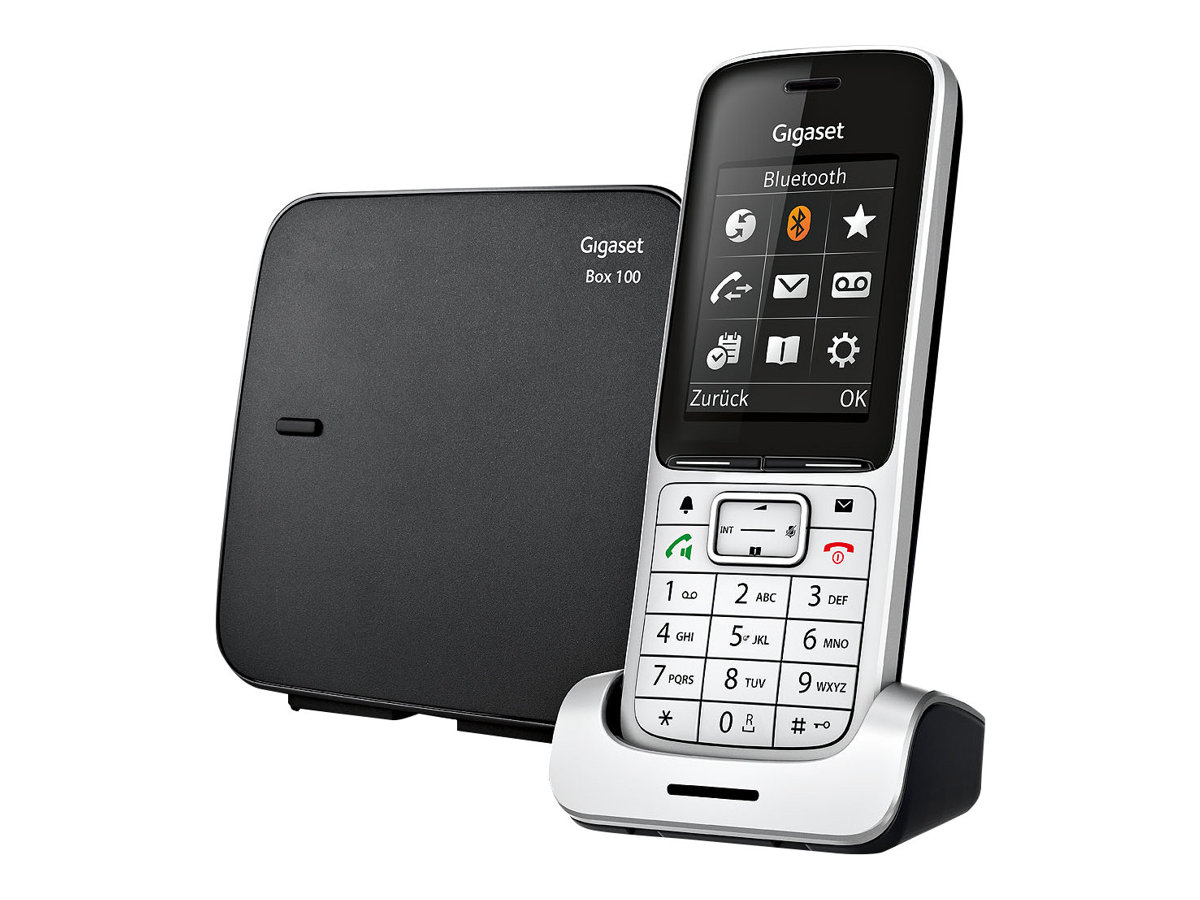 Gigaset SL450 - téléphone sans fil - avec écran couleur - noir