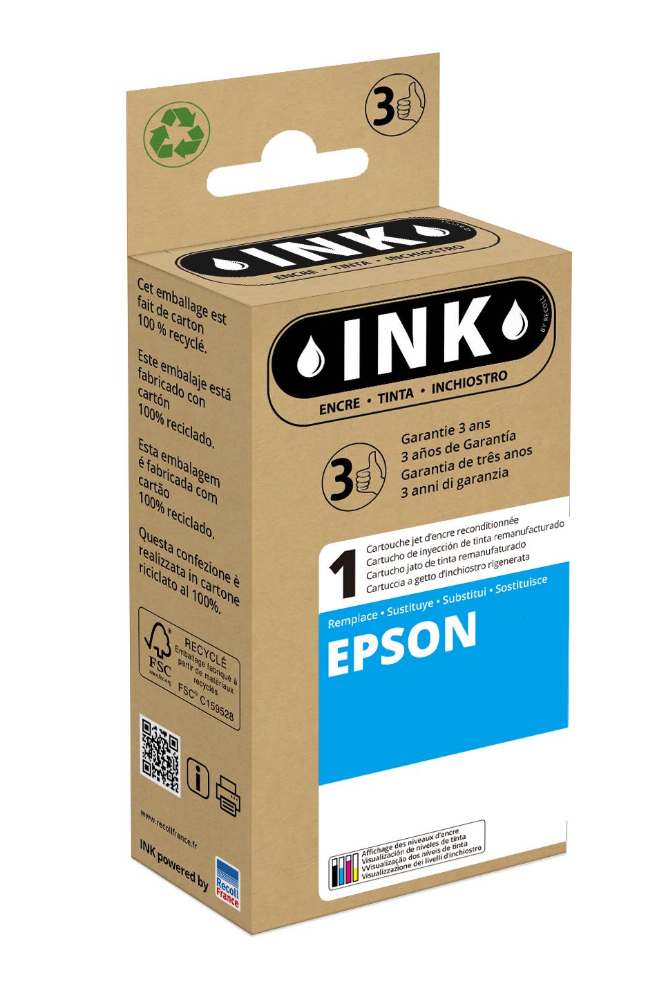 Cartouche compatible Epson EcoTank 104 - noir - Ink Pas Cher