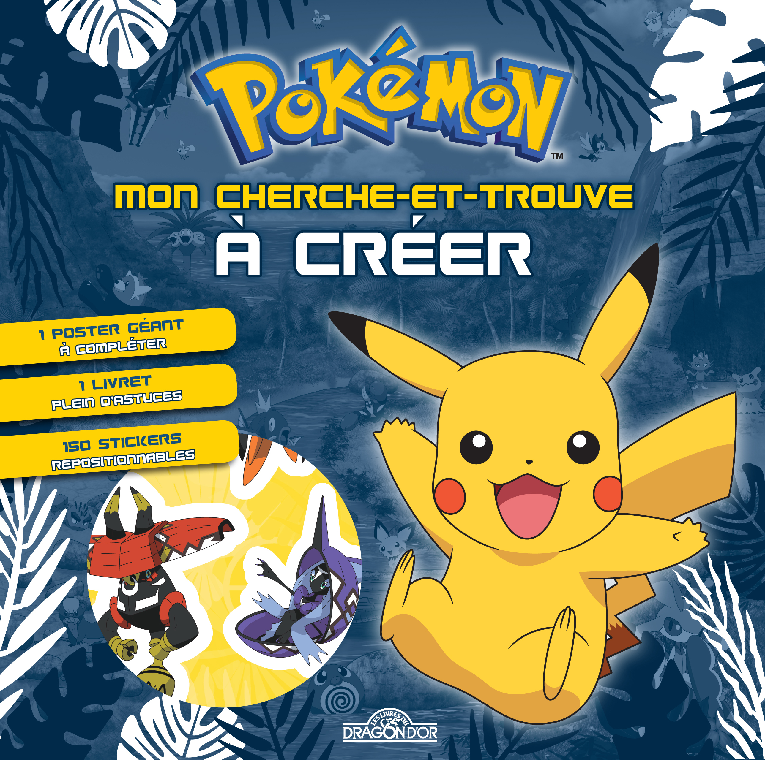 Pokémon - Pochette de stickers repositionnables - Cherche-et