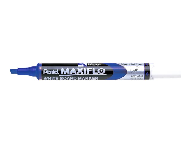Pentel MAXIFLO - Marqueur effaçable - pointe biseau - bleu