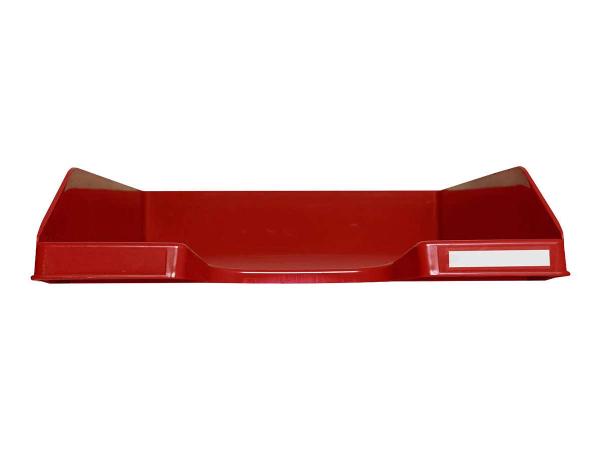 Exacompta COMBO Glossy - Corbeille à courrier rouge carmin