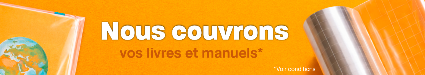 Nous couvrons vos livres