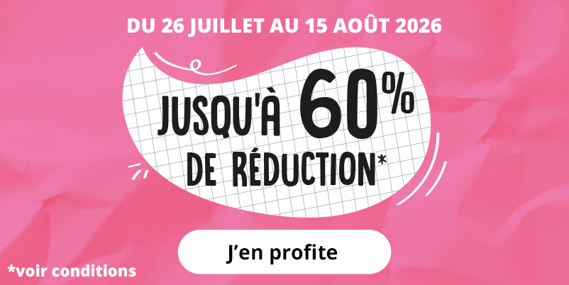 Jusqu'à 60% de réduction !