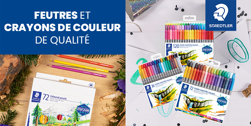Feutres et crayons de couleur de qualité