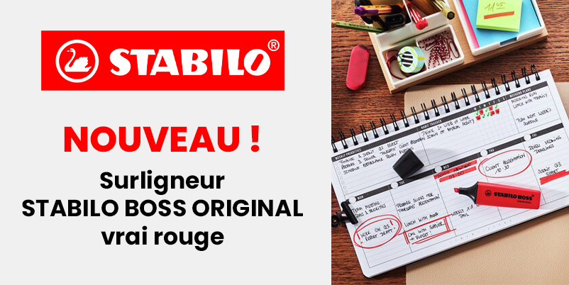 Stabilo Boss vrai rouge