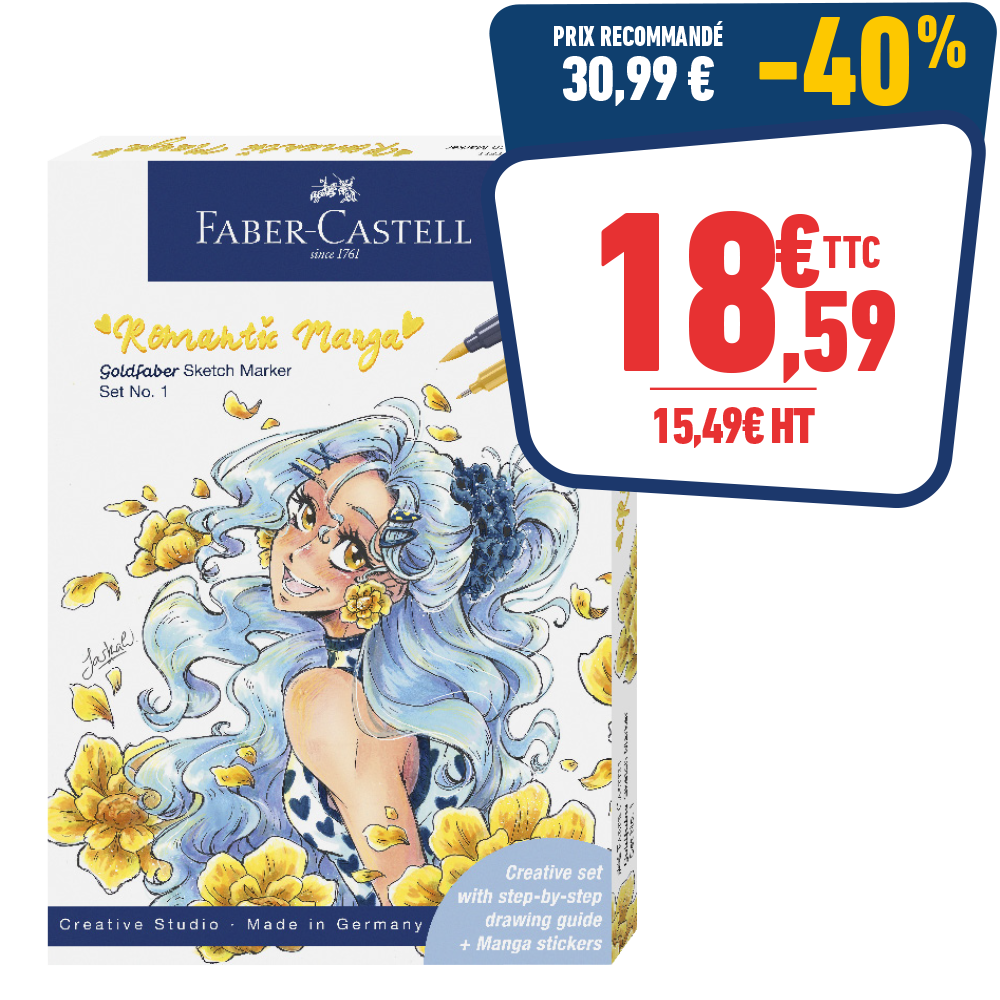 Set de feutres Goldfaber Sketch Marker - Romantic Manga