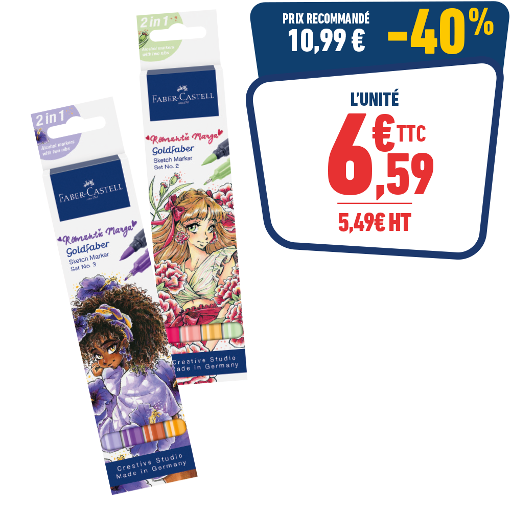 4 FEUTRES À ALCOOL GOLDFABER