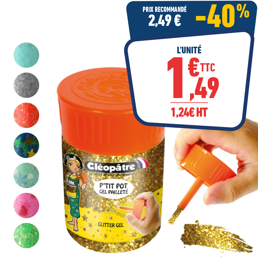 GEL PAILLETE OR 50 ML