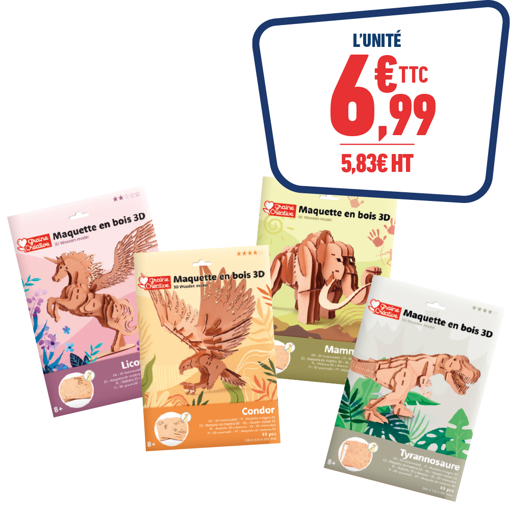 MAQUETTE BOIS 3D