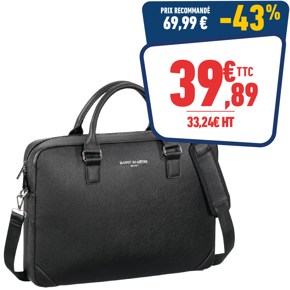 Sacoche d'ordinateur 15 42 x 30 x 7 cm - Noir