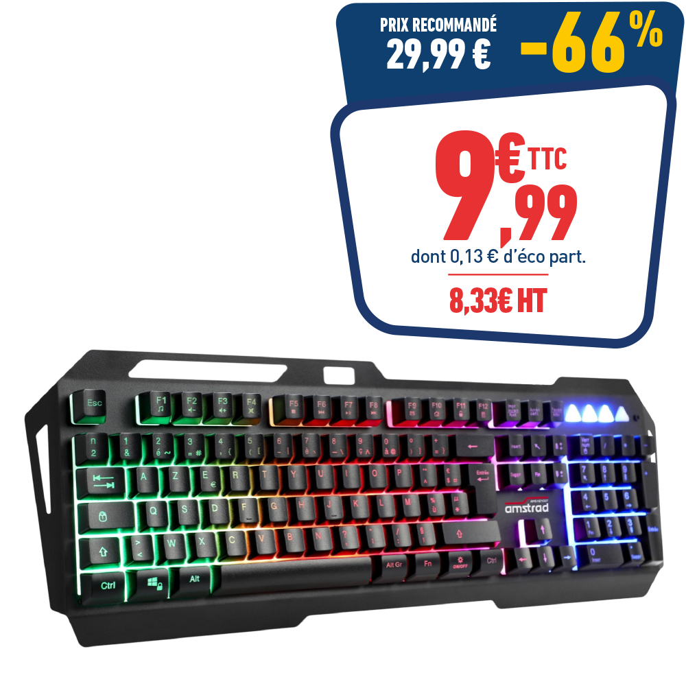 CLAVIER FILAIRE RGB GAMING