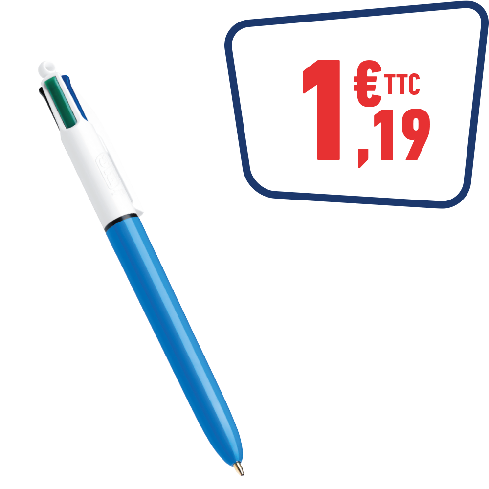 STYLO BIC 4 COULEURS