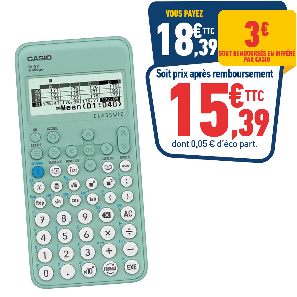CALCULATRICE CASIO FX-92