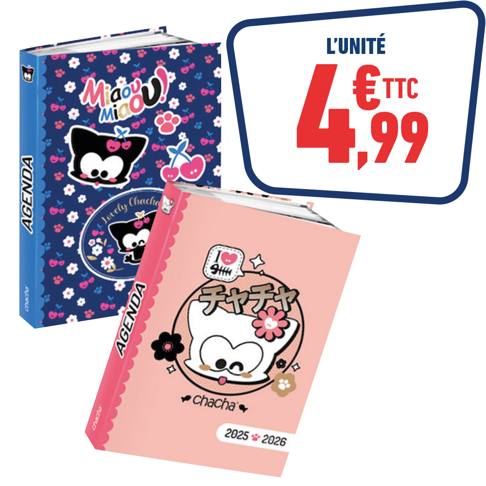 Agenda scolaire Chacha Lovely