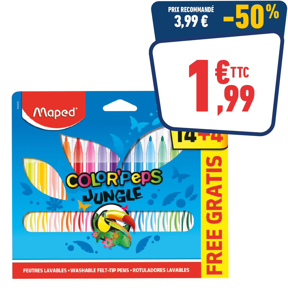 14 FEUTRES + 4 GRATUITS
