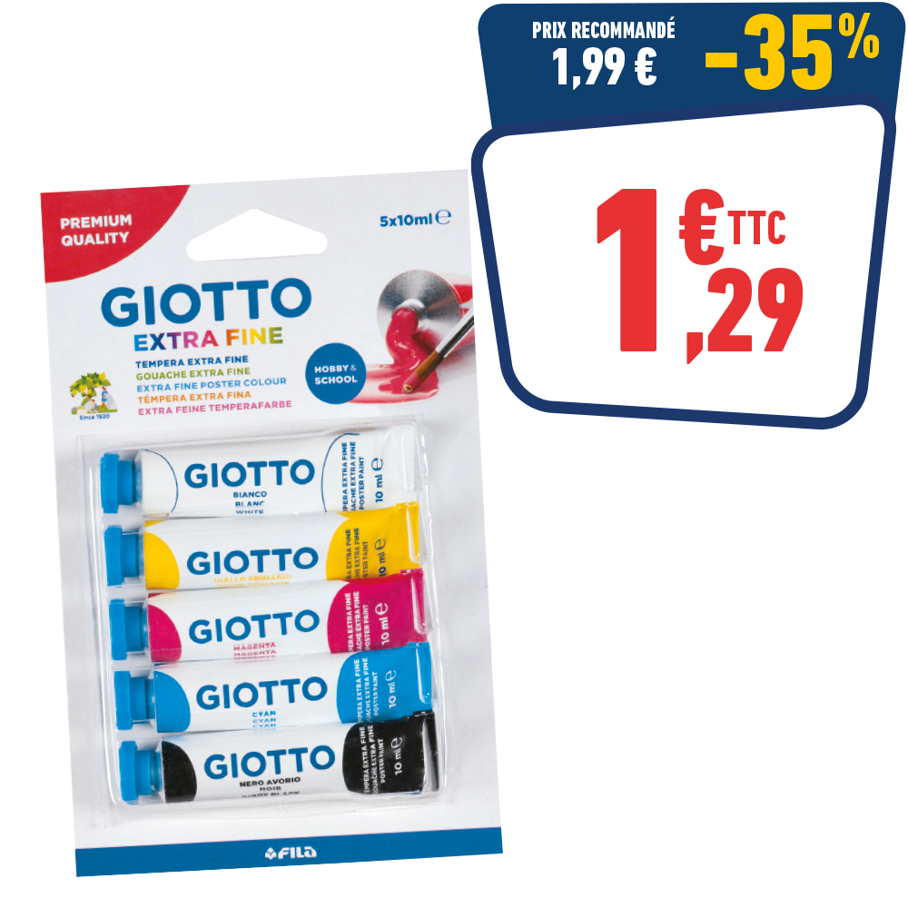 5 TUBES DE GOUACHE -10 ML