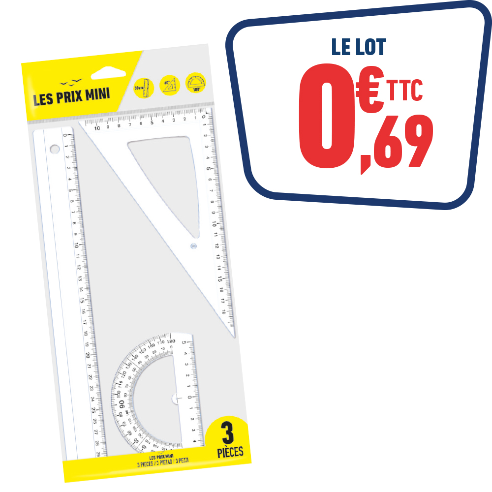 KIT DE TRAÇAGE 3 PIÈCES