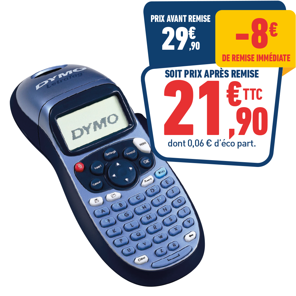 ETIQUETEUSE DYMO LETRATAG 100H