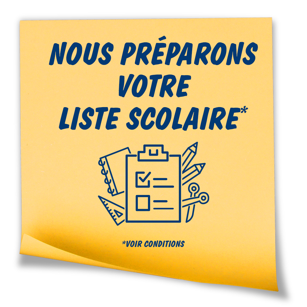Préparation de liste scolaire