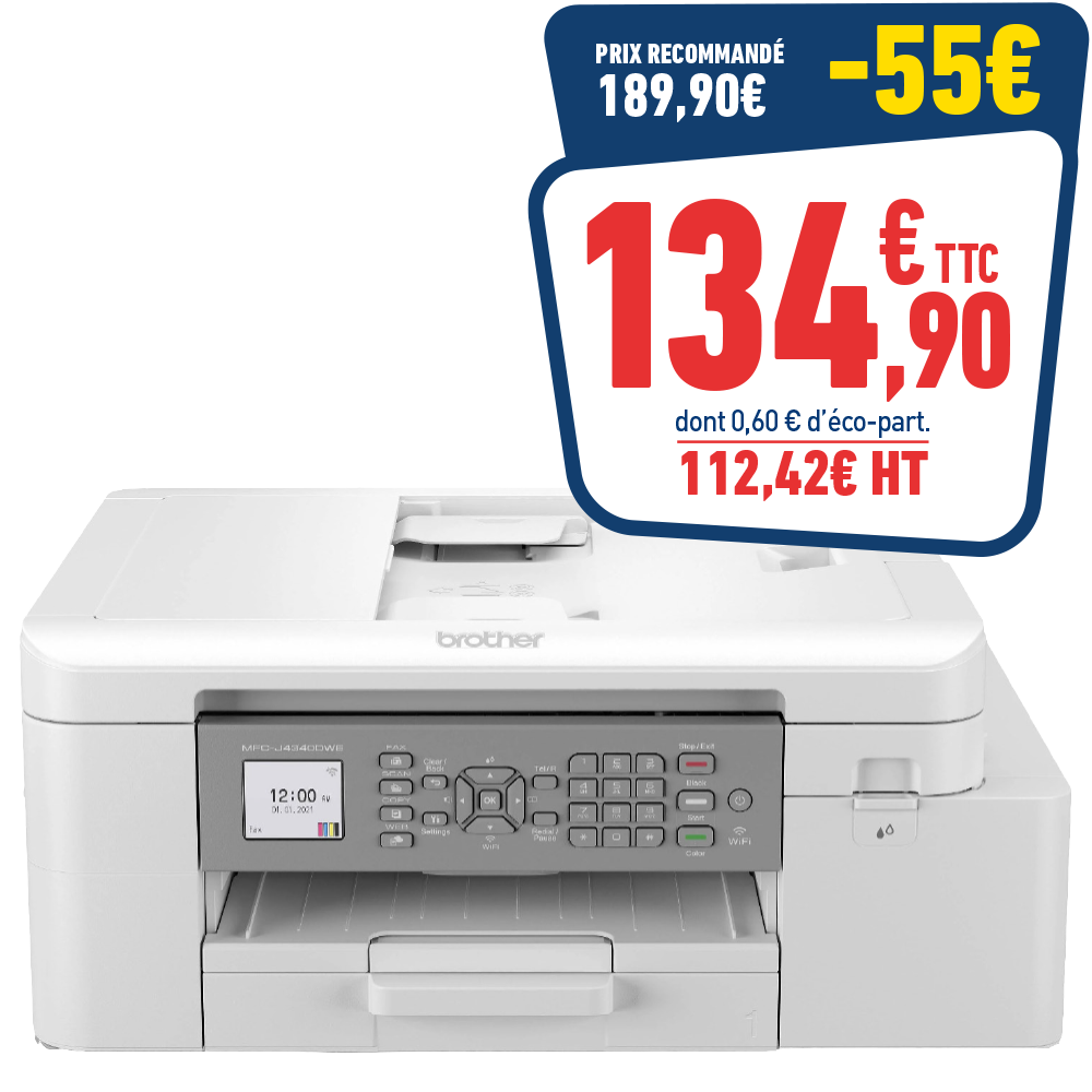 IMPRIMANTE MULTIFONCTION JET D'ENCRE BROTHER MFC-J4340DWE