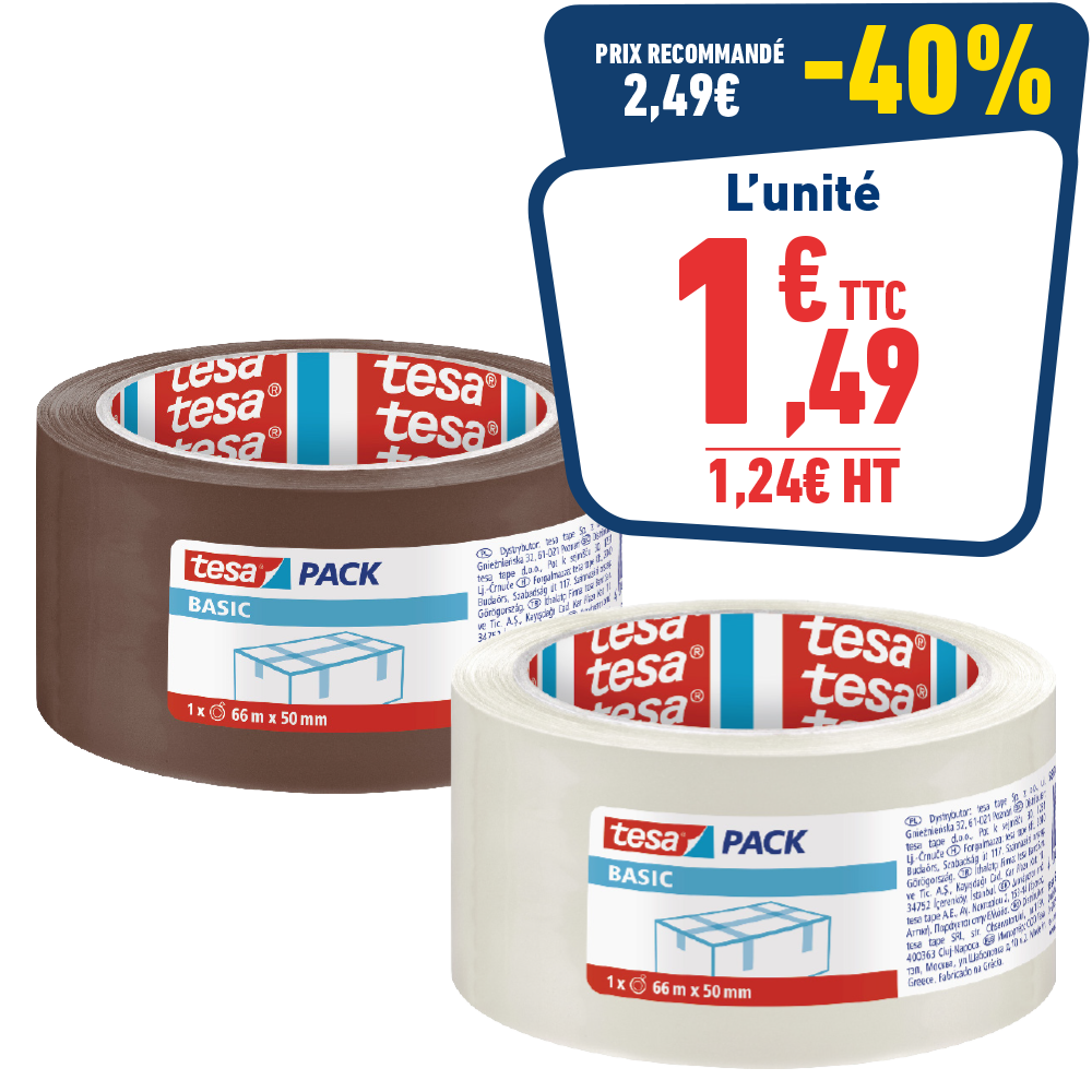 ADHESIF D'EMBALLAGE TESA