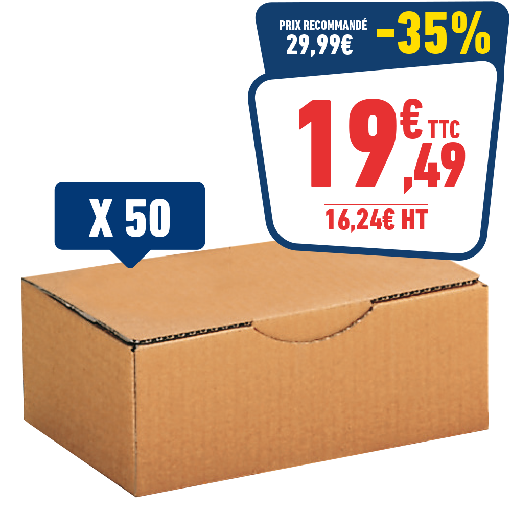 50 BOITEs POSTALEs D'EXPEDITION 25CM X15 CM X 10CM