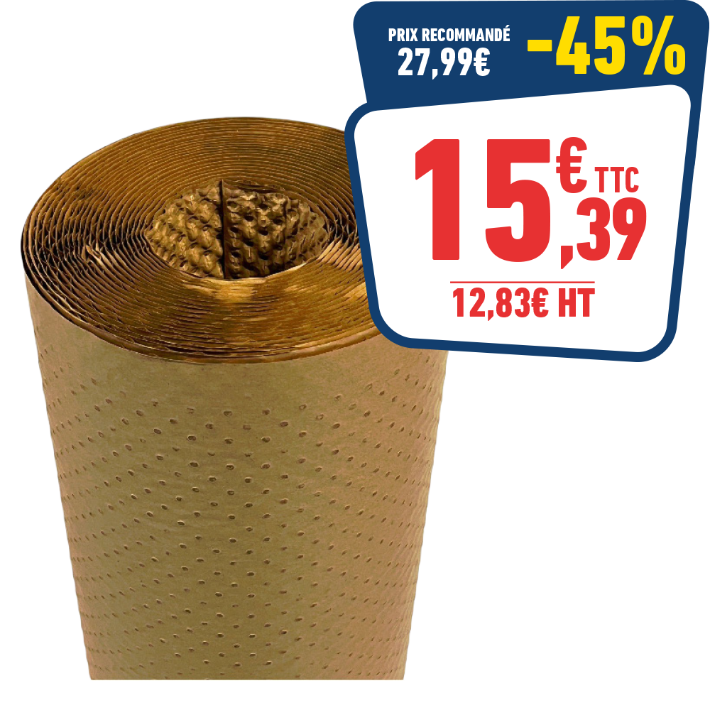 Rouleau papier bulles 1 x 10m