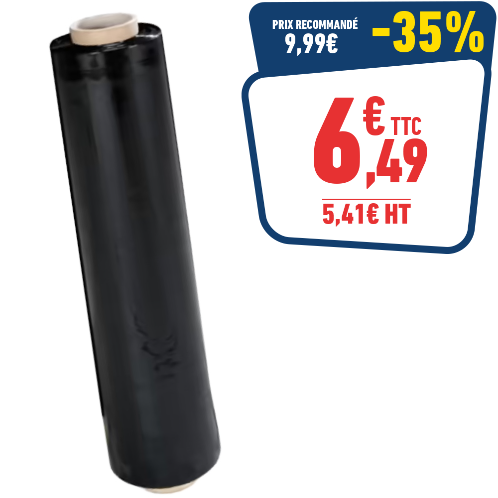 FILM ETIRABLE OPAQUE 45 CM x 300M - noir