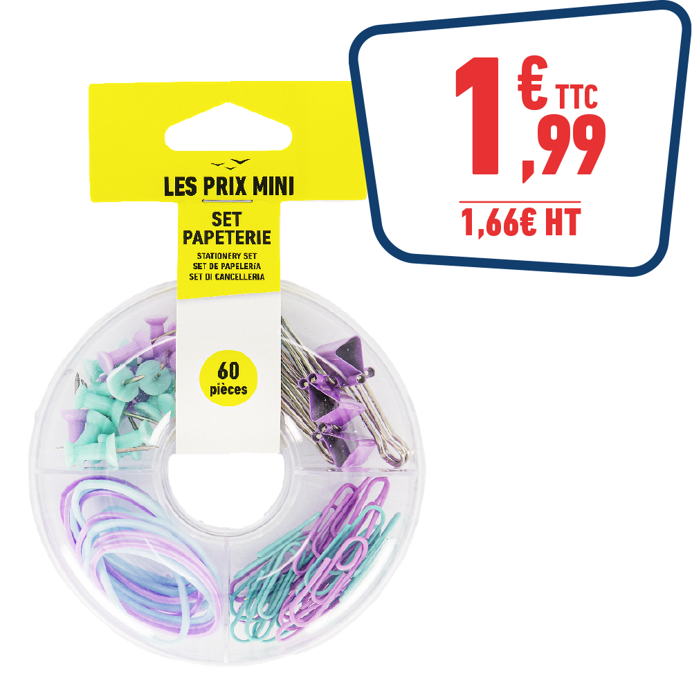 SET DE PAPETERIE ASSORTI