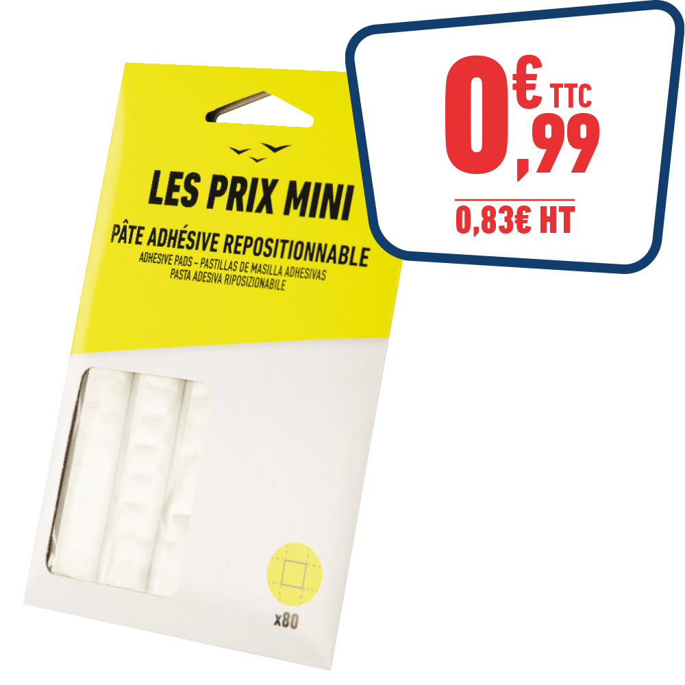 PATE ADHESIVE REPOSITIONNABLE