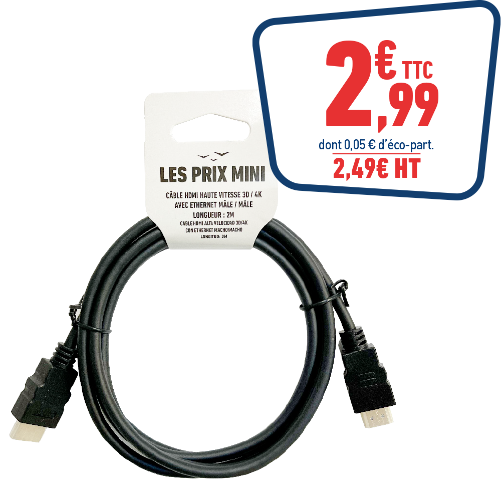 CABLE HDMI 2M