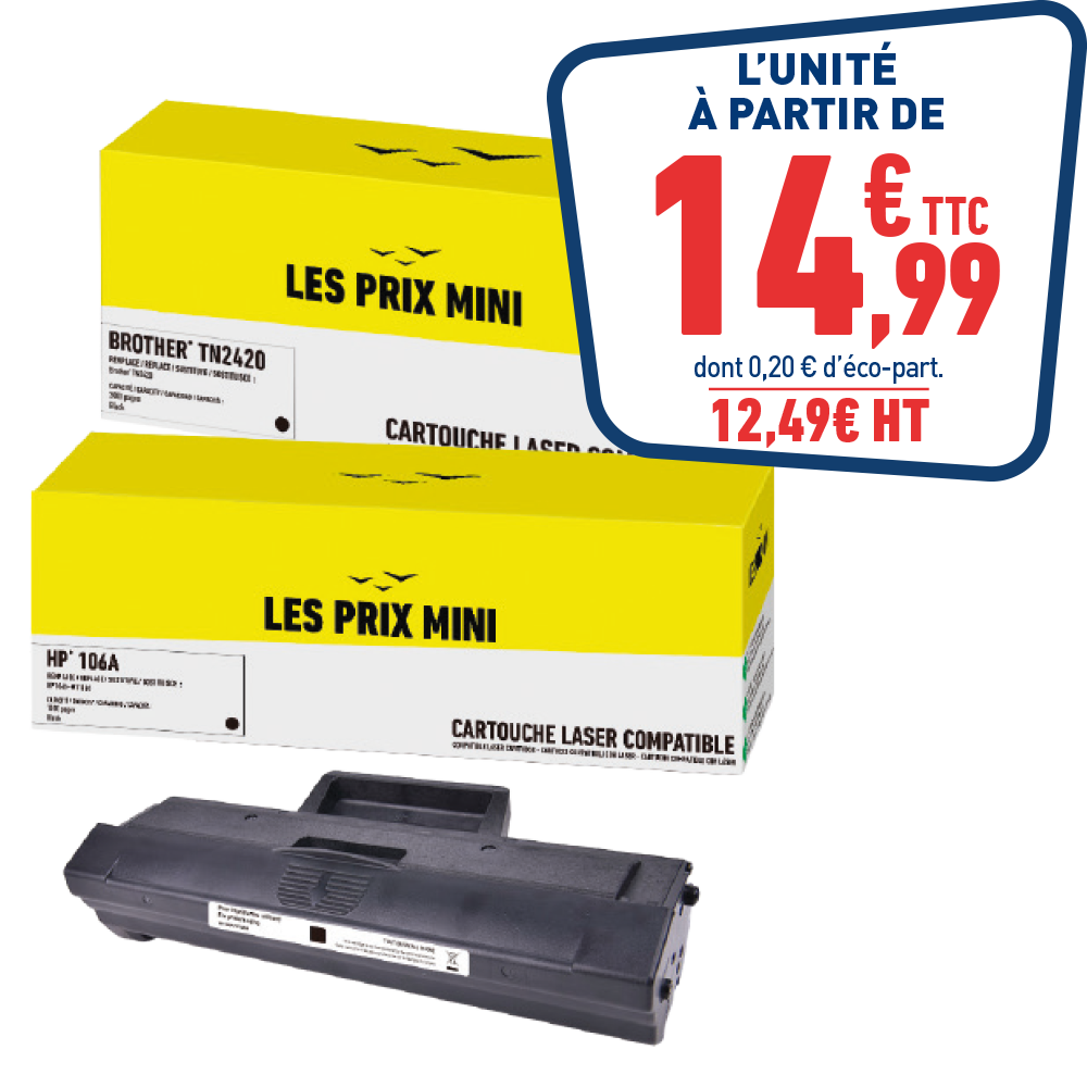 CARTOUCHES LASER PRIX MINI