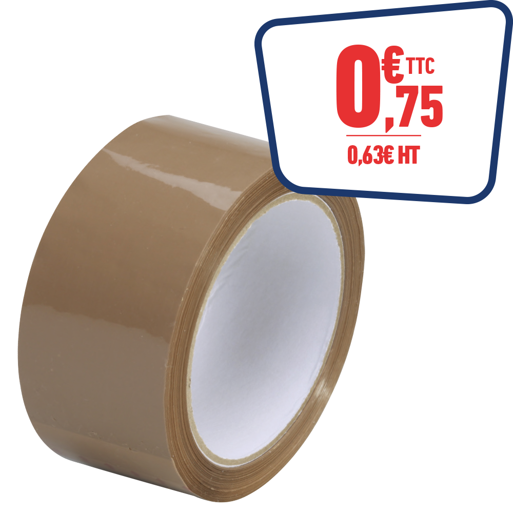 ADHESIF D'EMBALLAGE ECO HAVANE