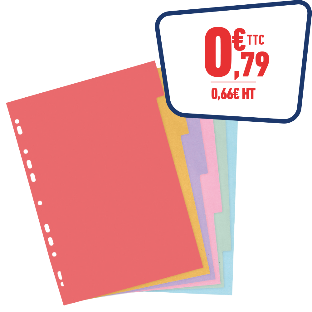 INTERCALAIRES 6 POSITIONS - A4