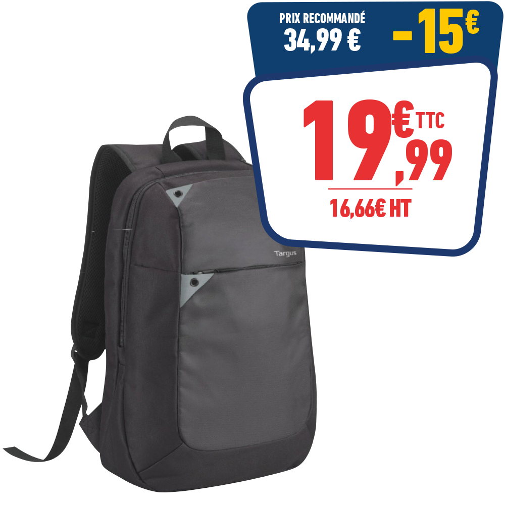 Sac à dos 15,6 16L - Noir et gris