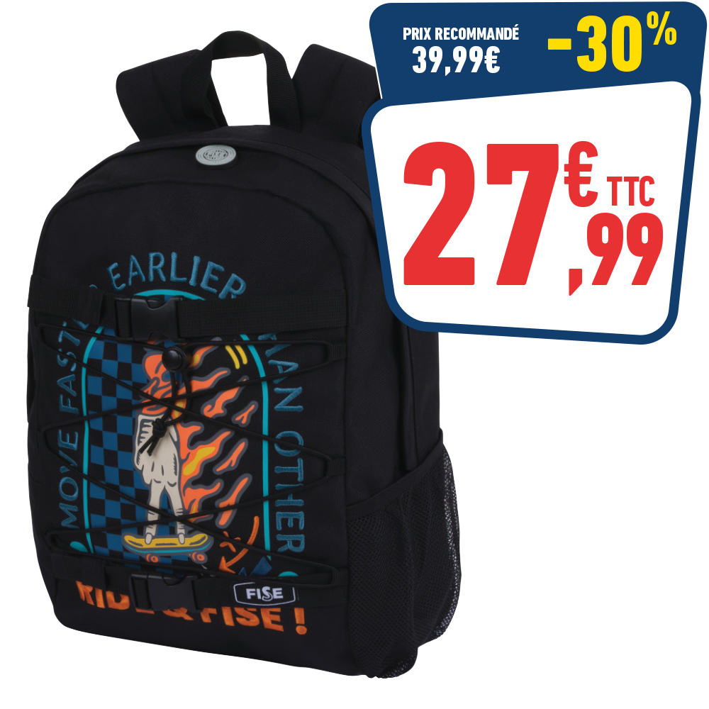 SAC À DOS SKATER FISE 43 X 32 X 15 CM