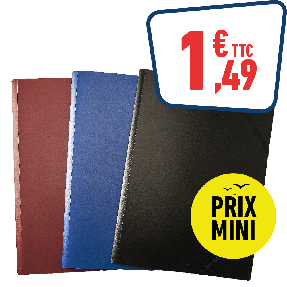 3 CHEMISES À ÉLASTIQUE A4 - 3 RABATS