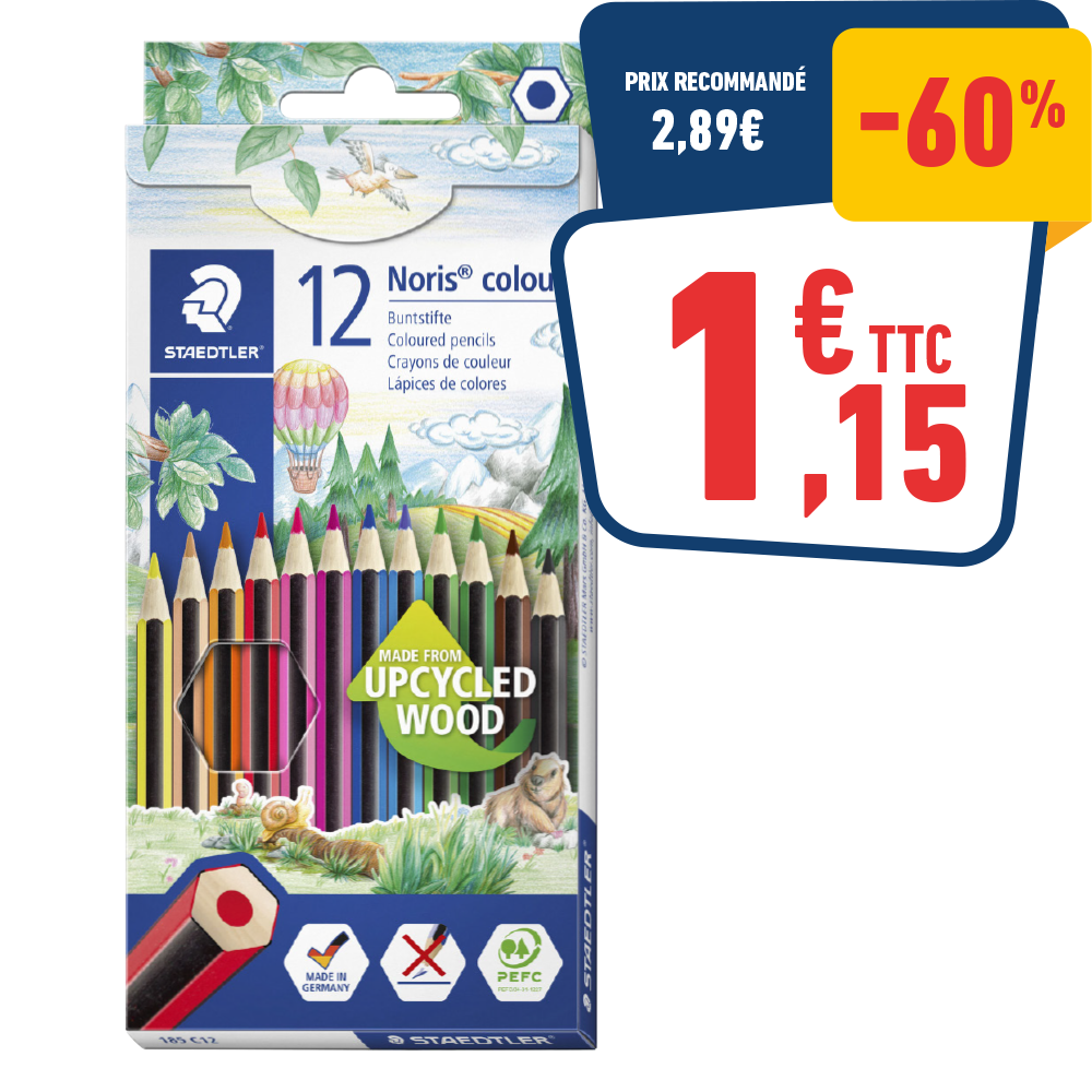 12 CRAYONS COULEUR « WOPEX »