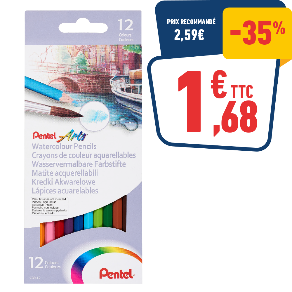 12 CRAYONS AQUARELLABLES